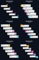 incluez des infographies vectorielles dans votre présentation pour fournir une représentation visuelle de vos idées. vecteur