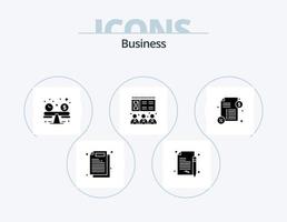 pack d'icônes de glyphe d'entreprise 5 conception d'icônes. . argent. équilibre. prêt. présentation vecteur