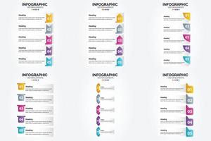 cet ensemble d'infographies vectorielles est idéal pour la publicité de votre entreprise dans des brochures. dépliants. et revues. vecteur