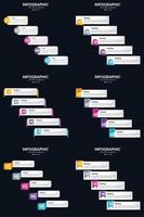 ajoutez un intérêt visuel à votre présentation avec des infographies vectorielles. vecteur