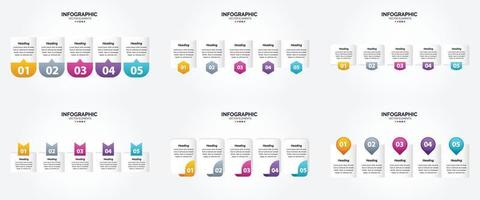 utilisez ces illustrations vectorielles pour créer des infographies attrayantes pour la publicité. dépliants. dépliants. et revues. vecteur