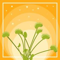 Plat Venus Fly Trap Illustration vectorielle vecteur