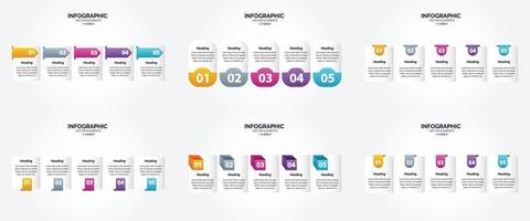 utilisez cet ensemble d'infographies vectorielles pour faire de votre publicité dans des brochures. dépliants. et magazines plus efficaces. vecteur