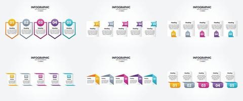 cet ensemble d'infographies vectorielles est idéal pour la publicité dans les brochures. dépliants. et revues. vecteur