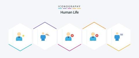 pack d'icônes plat humain 25, y compris la carte. avatar. atterrir. utilisateur. supprimer vecteur