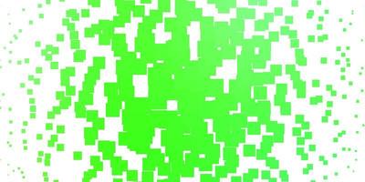 toile de fond de vecteur vert clair avec des rectangles.