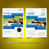 conception de flyer business brochure vecteur