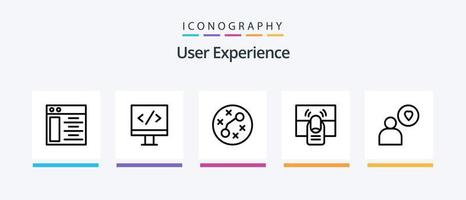 Pack d'icônes de la ligne 5 de l'expérience utilisateur, y compris. multimédia. disque. médias. électrique. conception d'icônes créatives vecteur