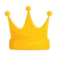 icône isolé de la reine couronne dorée vecteur
