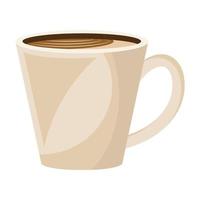 icône de boisson tasse en céramique café vecteur