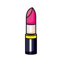icône de style pop art rouge à lèvres vecteur