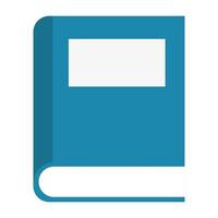 icône de fournitures scolaires de livre de texte vecteur