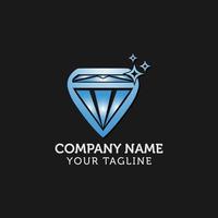 modèle de conception de logo et d'icône de diamant créatif vecteur