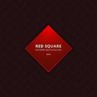 motif de bordure carrée rouge abstraite vecteur