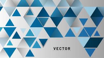 fond abstrait motif triangle bleu vecteur