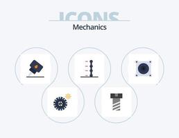 pack d'icônes plates mécaniques 5 conception d'icônes. . auto. . moteur vecteur