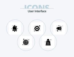 pack d'icônes de glyphe d'interface utilisateur 5 conception d'icônes. . volume. notification. moitié. utilisateur vecteur