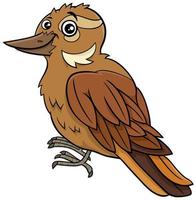 dessin animé xenops oiseau personnage animal comique vecteur