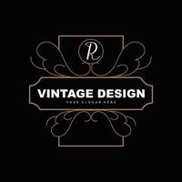 design vintage rétro, logo d'ornement vectoriel minimaliste luxueux, avec style mandala et batik, illustration de marque de produit, invitation, bannière, mode