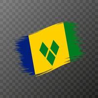 drapeau national de saint-vincent-et-les grenadines. vecteur