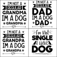 chien citations svg coupe bundle fichiers vecteur