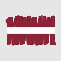 brosse drapeau lettonie vecteur