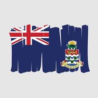 pinceau drapeau des îles caïmans vecteur