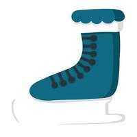 doodle autocollant patins d'hiver chaussures pour la décoration vecteur