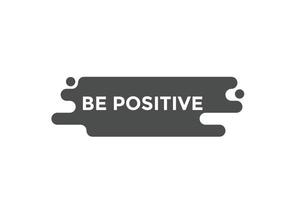 être des modèles de bannières web de bouton positif. illustration vectorielle vecteur