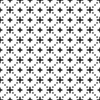 motif géométrique noir et blanc sans soudure vecteur