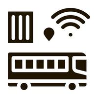 bus wi-fi signal icône vecteur glyphe illustration