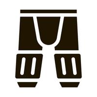 icône de pantalon de sécurité illustration vectorielle de glyphe vecteur