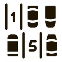 place de stationnement numérotation icône vecteur glyphe illustration