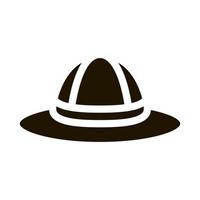 illustration de glyphe de vecteur icône chapeau