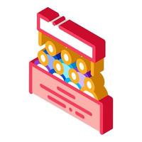 personnes de bâtiments résidentiels icône isométrique illustration vectorielle vecteur