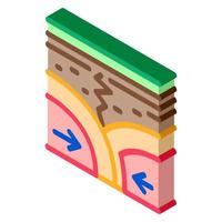 agir les tremblements de terre au sol icône illustration vectorielle vecteur