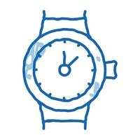 montres suisses doodle icône illustration dessinée à la main vecteur