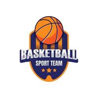 vecteur de badge logo club de basket