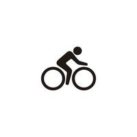 cyclisme symbole stylisé logo icône vecteur
