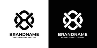 logo monogramme oh ou ho simple, adapté à toute entreprise avec l'initiale oh ou ho. vecteur