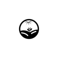 logo de la ferme. logo ou symbole de produit agricole. agriculture, élevage, concept d'alimentation naturelle vecteur