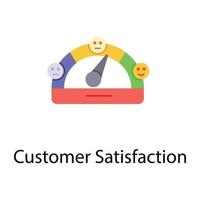 satisfaction client tendance vecteur