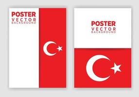 République de Turquie. illustration vectorielle, affiche, carte de fête, conception graphique, post et histoire. vecteur