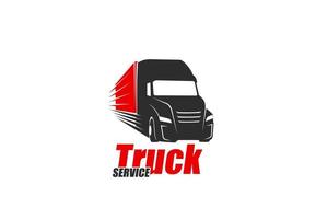 service de camion, livraison ou véhicule de fret logistique vecteur