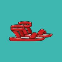 icône de vecteur de sandales femmes