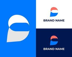création de logo de lettre pd moderne abstrait vecteur premium