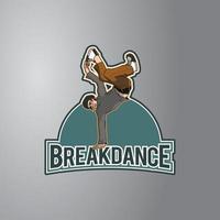 insigne de conception illustration breakdance