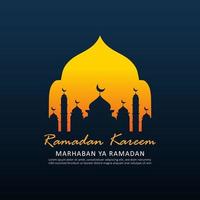 concept de ramadan kareem design plat