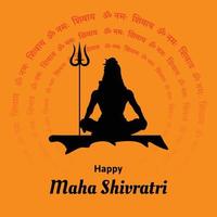 heureux maha shivratri indien festival hindou célébration illustrations vectorielles vecteur