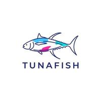 bonne nourriture thon délicieux attraper pêche océan abstrait logo design vecteur icône illustration modèle